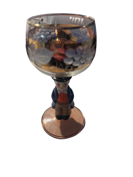 Goebel Hummel Figural Wine Goblet Set